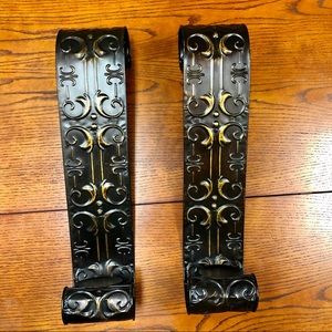 Brushed Bronze Candle Sconces